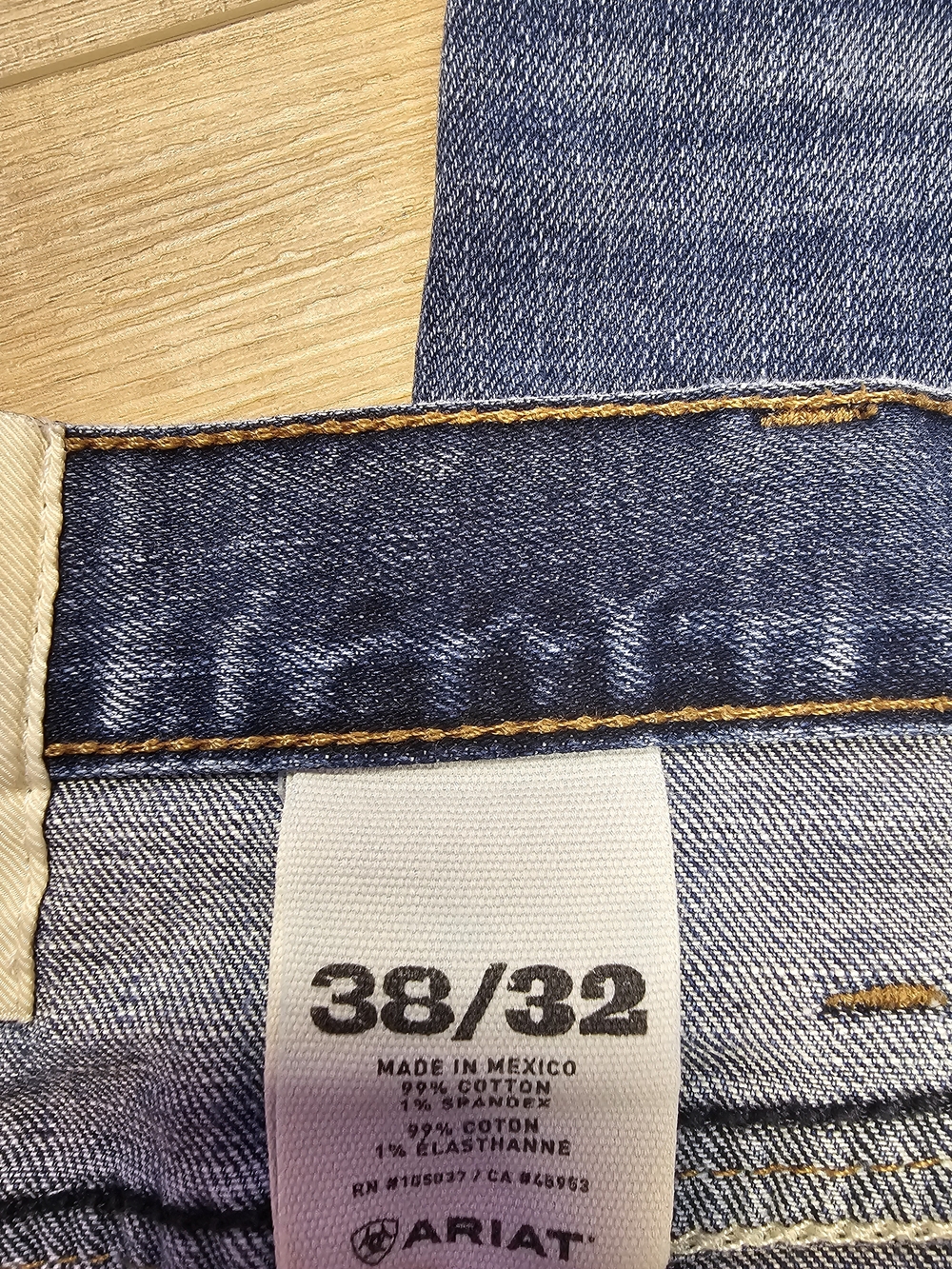 Ariat Men’s Blue Denim Jeans - 38/32
